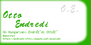 otto endredi business card